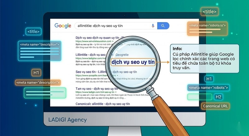 Allintitle là gì? 4 bước sử dụng để phân tích độ cạnh tranh từ khóa 1 Allintitle là gì
