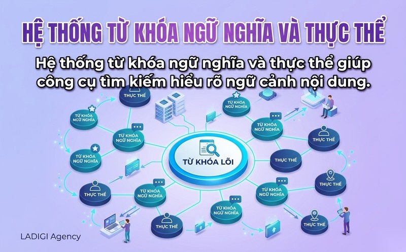 Content Depth là gì? 5 cách tối ưu độ sâu nội dung 5 Hệ thống Semantic Keywords và Entities