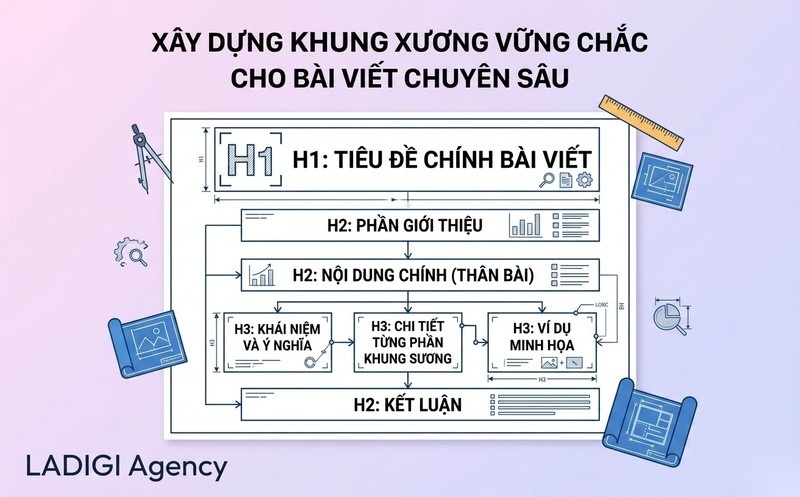 Content Depth là gì? 5 cách tối ưu độ sâu nội dung 8 Xây dựng cấu trúc Outline chi tiết