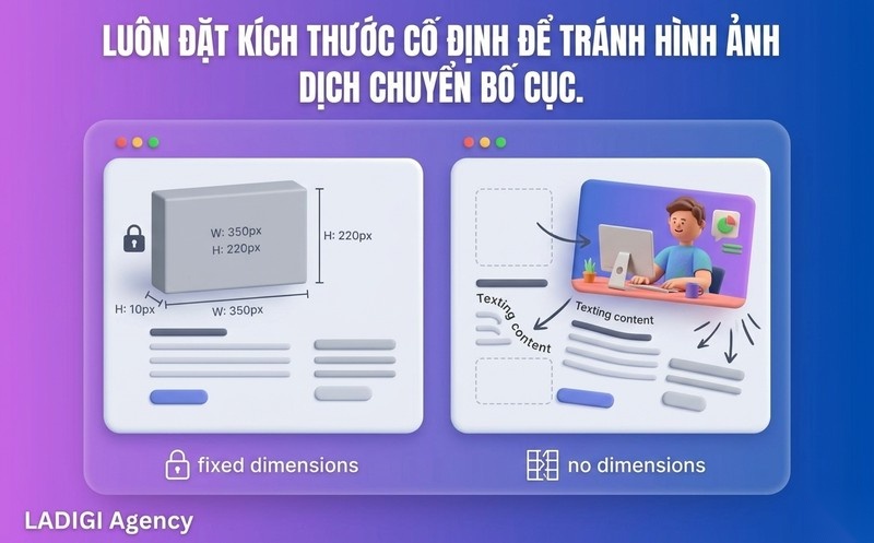 Cumulative Layout Shift (CLS) là gì? 8 chiến lược tối ưu CLS hiệu quả cho website 3 Đặt kích thước cố định cho hình ảnh và video CSS width height aspect ratio