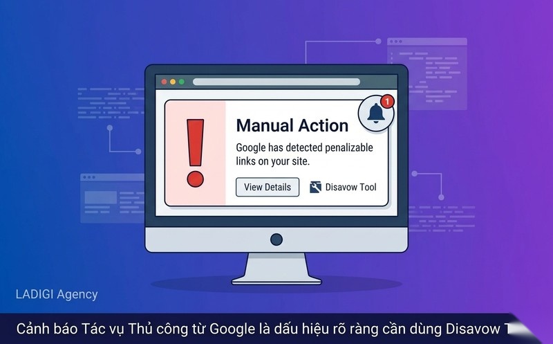 Disavow Tool là gì? 5 Cách nhận biết backlink xấu cần Disavow 5 Khi nhận cảnh báo Tác vụ Thủ công Manual Action Warnings