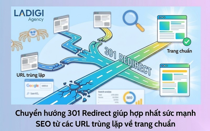 Duplicate Content là gì? 5 giải pháp khắc phục triệt để cho SEO 7 H3 Thiết lập chuyển hướng 301 Redirect về URL chuẩn