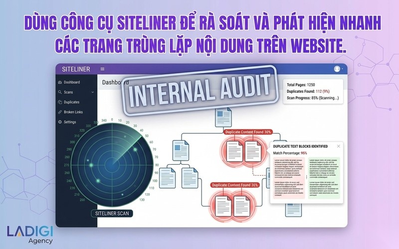 Duplicate Content là gì? 5 giải pháp khắc phục triệt để cho SEO 8 H3 Siteliner kiểm tra trùng lặp nội bộ