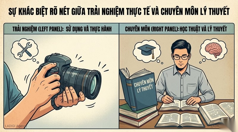 Experience trong E-E-A-T là gì? 5 cách tối ưu trải nghiệm thực tế hiệu quả 2 2 Sự khác biệt giữa Experience và Expertise