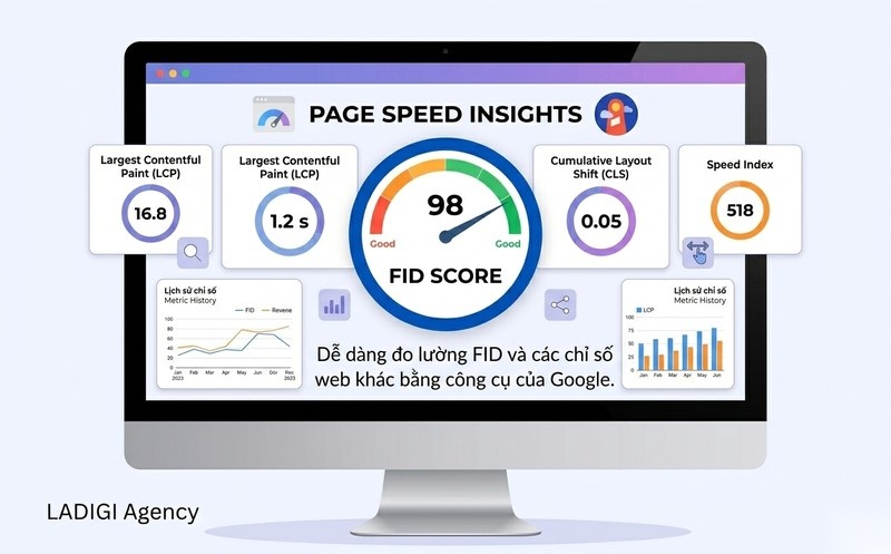 First Input Delay (FID) là gì? Cách tối ưu chỉ số quan trọng trong Core Web Vitals 3 Các công cụ đo lường FID phổ biến