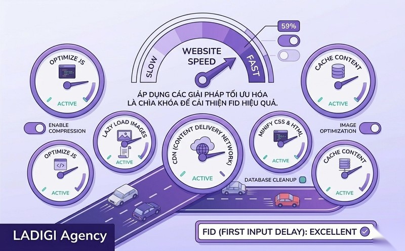 First Input Delay (FID) là gì? Cách tối ưu chỉ số quan trọng trong Core Web Vitals 7 Cách tối ưu First Input Delay FID hiệu quả Giải pháp chi tiết