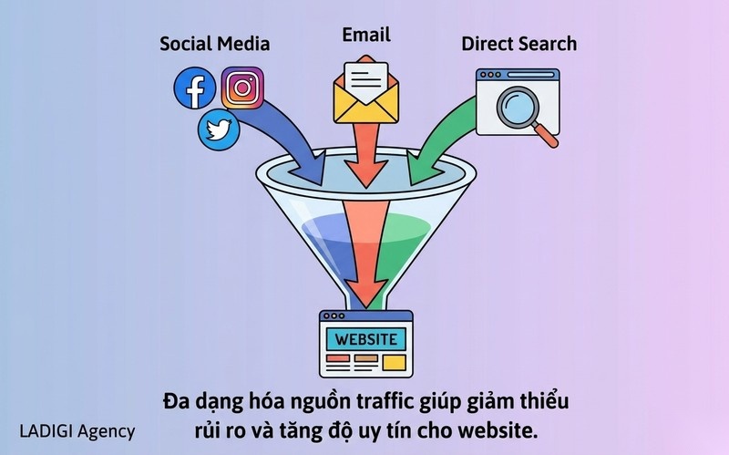 Gray Hat SEO là gì? 5 kỹ thuật phổ biến và rủi ro cần biết 10 H3 Đa dạng hóa nguồn lưu lượng truy cập