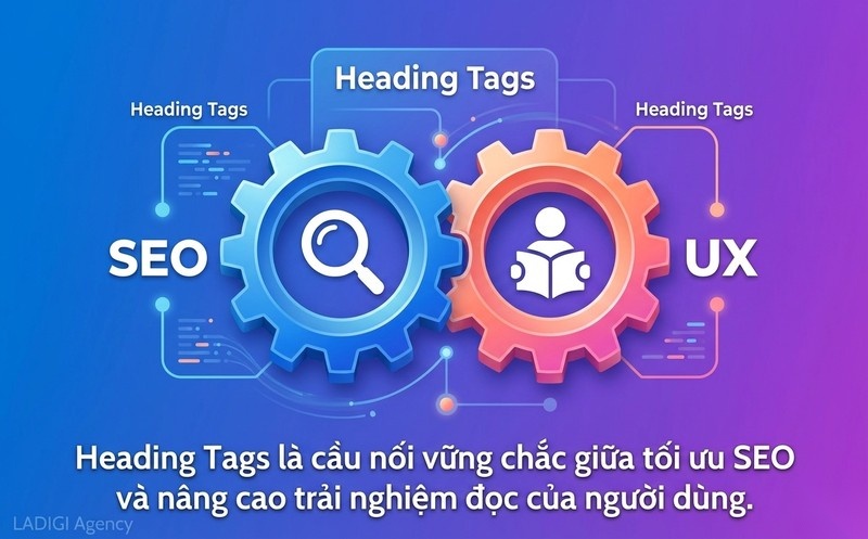 Heading Tags (H1, H2, H3) là gì? 6 Phương pháp tối ưu Heading Tags chuẩn SEO 5 Vai trò của Heading Tags trong SEO và trải nghiệm người dùng