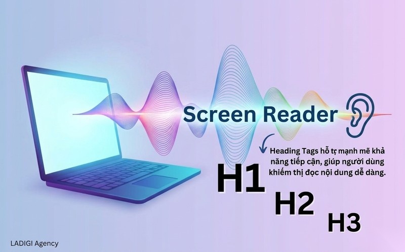 Heading Tags (H1, H2, H3) là gì? 6 Phương pháp tối ưu Heading Tags chuẩn SEO 8 Hỗ trợ khả năng tiếp cận Accessibility Screen Reader