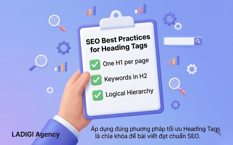 Heading Tags (H1, H2, H3) là gì? 6 Phương pháp tối ưu Heading Tags chuẩn SEO 9 Phương pháp tối ưu Heading Tags chuẩn SEO