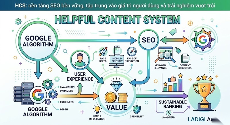 Helpful Content System là gì? 8 đặc điểm của nội dung được Google coi là hữu ích 3 Helpful Content System là gì Tối ưu nội dung cho SEO bền vững