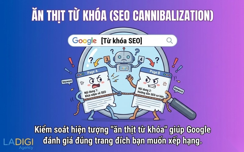 Keyword Mapping là gì? 6 bước lập bản đồ từ khóa hiệu quả 4 Bước 5 Kiểm tra lỗi Keyword Cannibalization