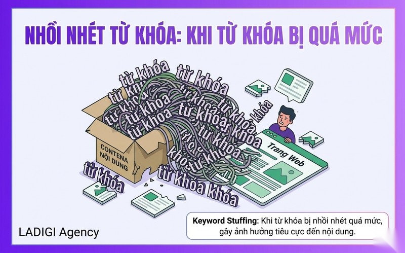 Keyword Stuffing là gì? 4 Tác hại của Keyword Stuffing đối với SEO và người dùng 1 1 Keyword Stuffing là gì Định nghĩa và nguyên nhân