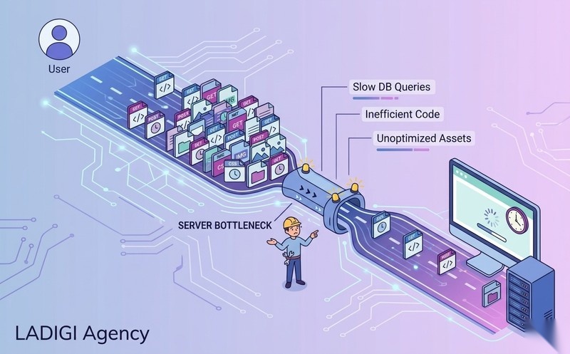 Largest Contentful Paint (LCP) là gì? Cách tối ưu và ảnh hưởng đến SEO website 4 Các yếu tố ảnh hưởng trực tiếp đến LCP