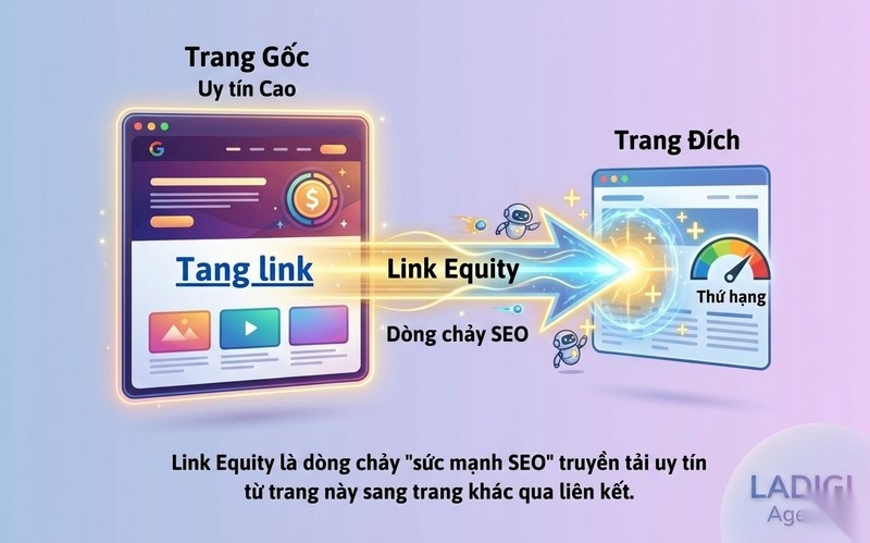 Link Equity là gì? 3 yếu tố xác định và cơ chế lan truyền Link Equity 1 Link Equity là gì Khái niệm và nguyên lý hoạt động