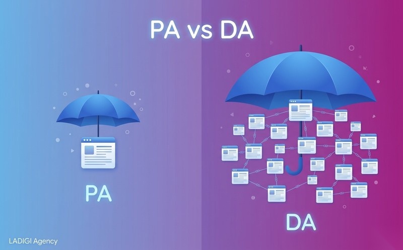Page Authority (PA) là gì? 7 yếu tố ảnh hưởng và cách tối ưu hiệu quả 3 Phân biệt Page Authority và Domain Authority