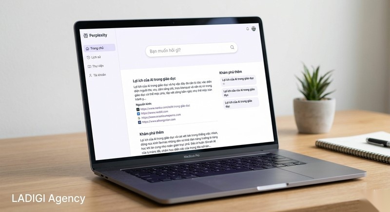 Perplexity AI là gì? 5 điểm nổi bật của Perplexity AI 4 H3 Giao diện thân thiện dễ sử dụng