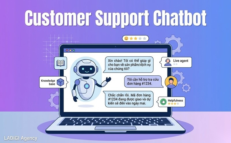Retrieval Augmented Generation là gì? 5 tiêu chí đánh giá hiệu quả hệ thống RAG 8 4 1 Chatbot hỗ trợ khách hàng