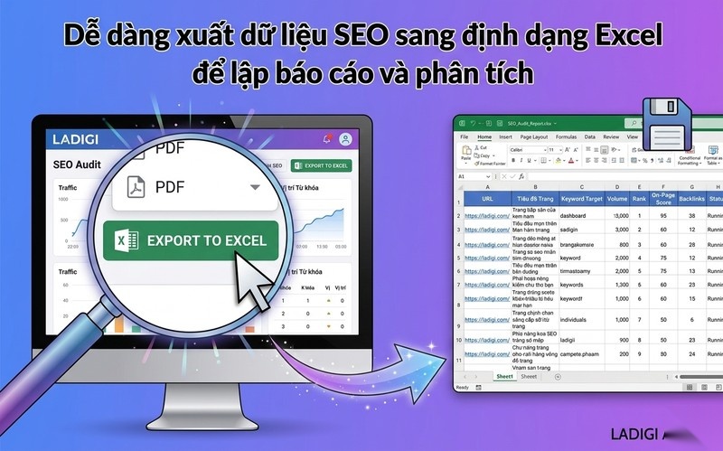 Screaming Frog là gì? 7 tính năng quan trọng trong Technical SEO 5 Xuất dữ liệu ra file Excel