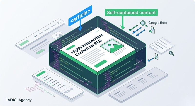 Semantic HTML là gì? 6 lợi ích vượt trội đối với SEO 6 H3 Thẻ article trình bày nội dung bài viết