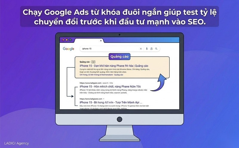 Short-tail Keyword là gì? 5 chiến lược tối ưu từ khóa đuôi ngắn 7 Kết hợp chạy quảng cáo Google Search Ads