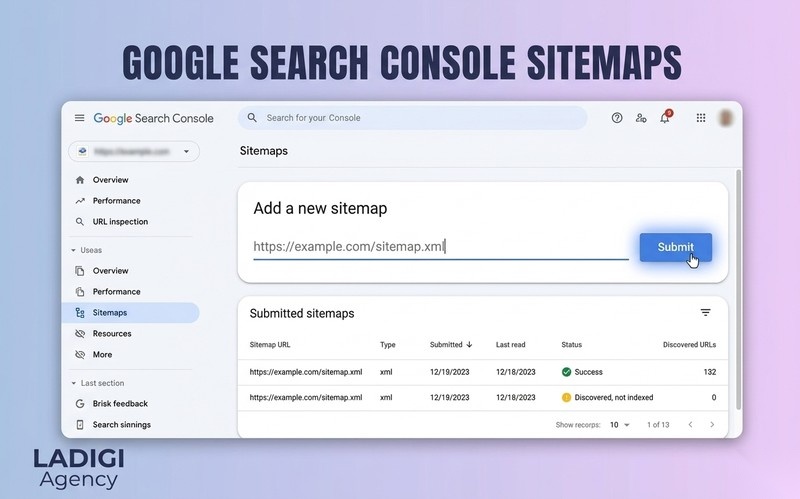 Sitemap XML là gì? 3 Cách tạo và khai báo Sitemap chuẩn SEO với Google 5 Gửi Sitemap qua Google Search Console