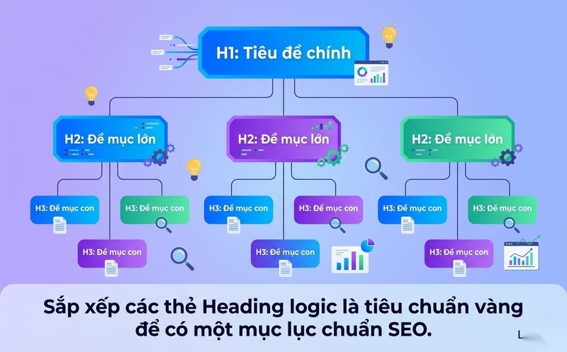 Table of Contents là gì? 4 lợi ích và cách tối ưu TOC chuẩn SEO 5 Cấu trúc phân cấp Heading logic