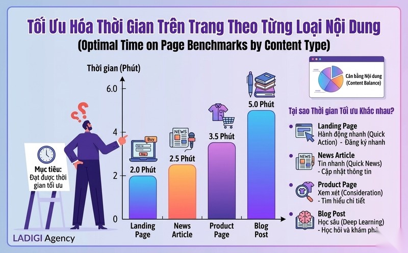 Time on Page là gì? 5 Cách tối ưu Time on Page hiệu quả 3 Time on Page bao nhiêu là tốt cho website Ngưỡng lý tưởng theo loại trang và ngành
