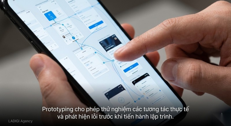 UI UX là gì? 5 yếu tố cốt lõi tạo nên thiết kế thành công 6 6 Xây dựng mô hình tương tác thử nghiệm Prototyping