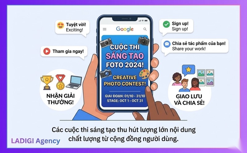 User-Generated Content (UGC) là gì? 5 Lợi ích chính trong Marketing 8 H3 Tổ chức cuộc thi sáng tạo