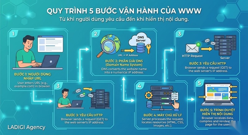 World Wide Web là gì? 4 thành phần cốt lõi của WWW 7 Cách thức hoạt động của World Wide Web