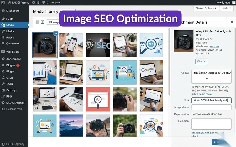 Yoast SEO là gì? Hướng dẫn 6 cách sử dụng Yoast SEO để tối ưu bài viết 8 Tối ưu hình ảnh và đa phương tiện