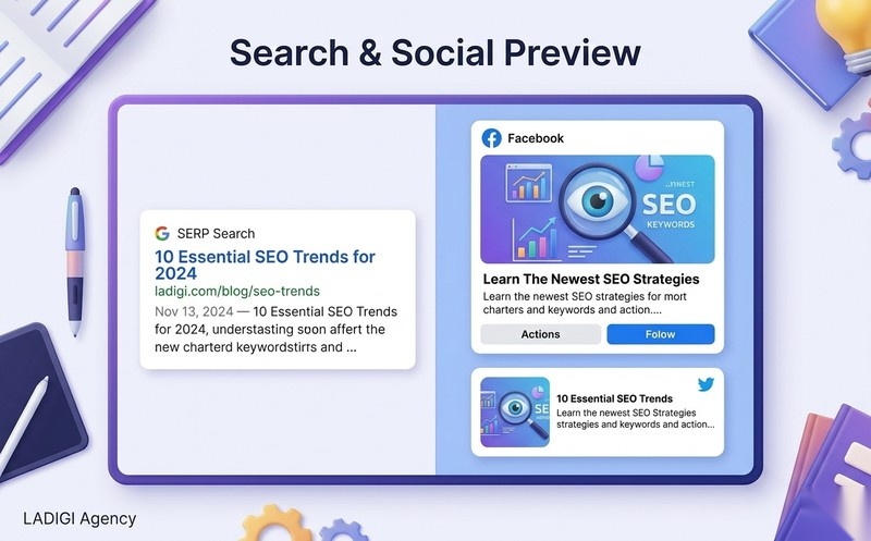 Yoast SEO là gì? Hướng dẫn 6 cách sử dụng Yoast SEO để tối ưu bài viết 9 Xem trước kết quả tìm kiếm Google Facebook Twitter