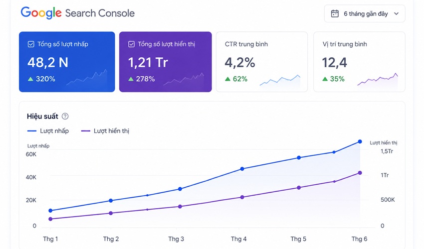 Google Search Console Dashboard