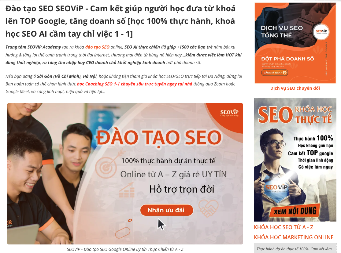 Top 10 khóa học SEO online uy tín nhất hiện nay 5 Top 10 khóa học SEO online uy tín nhất hiện nay 4